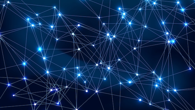 Wereldwijd netwerkverbindingsconcept. Big data visualisatie. Internet technologie.