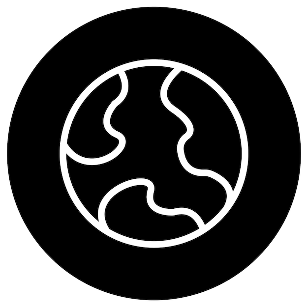Wereldwijde illustratie van het ontwerp van vectorpictogrammen