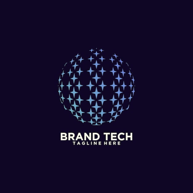 Wereldwijde logoontwerp premium vector