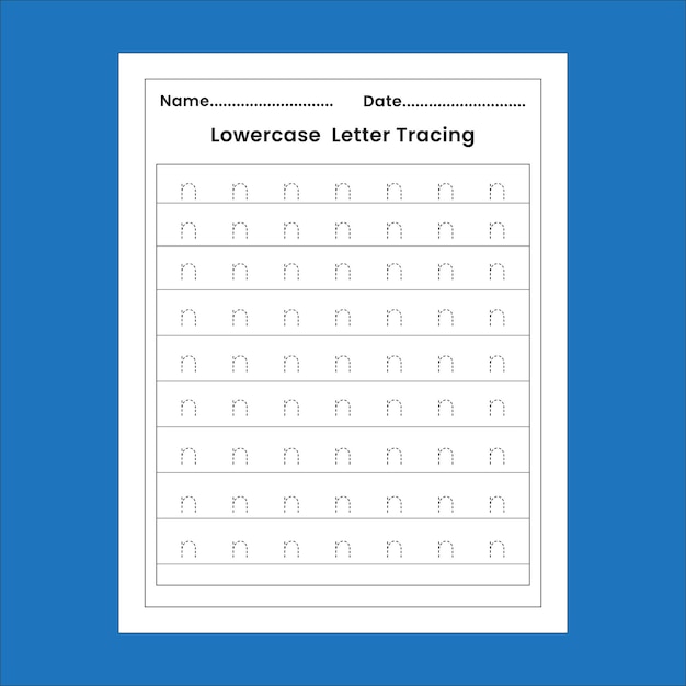 werkbladen voor het overtrekken van alfabetletters voor kinderen