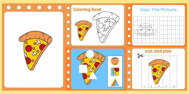 Werkbladenpakket voor kinderen met pizza leuk leren voor kinderen