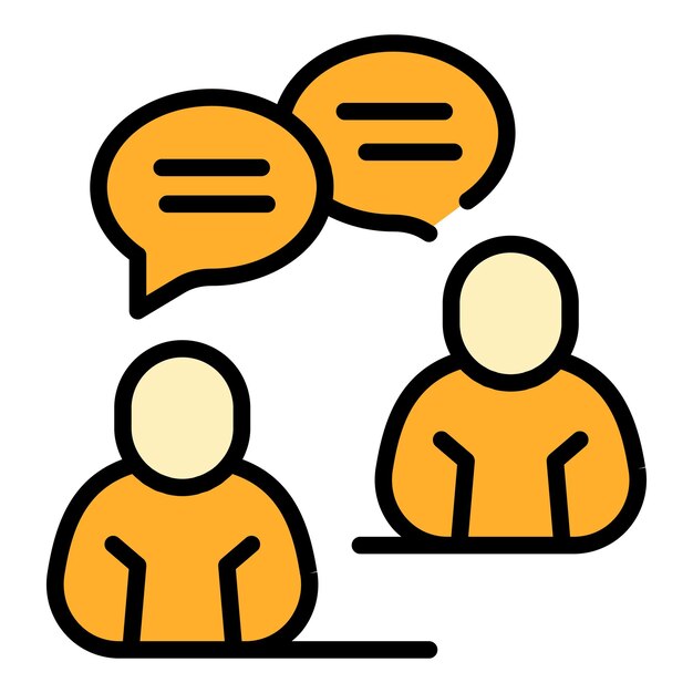 Werkgroep chatpictogram Overzicht Werkgroep chat vector pictogram voor webdesign geïsoleerd op witte achtergrondkleur plat