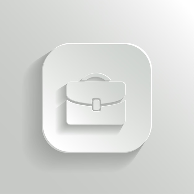 Werkmap icoon vector witte app knop