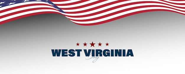 День Западной Вирджинии 20 июня. Векторная иллюстрация.