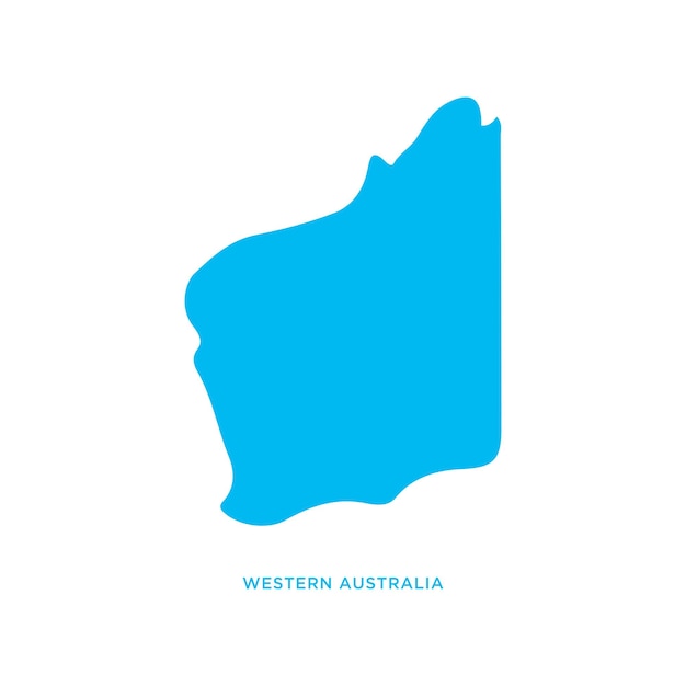 Western Australia map icon Australia logo glyph design illustration