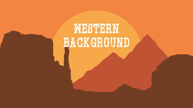 Vector western background