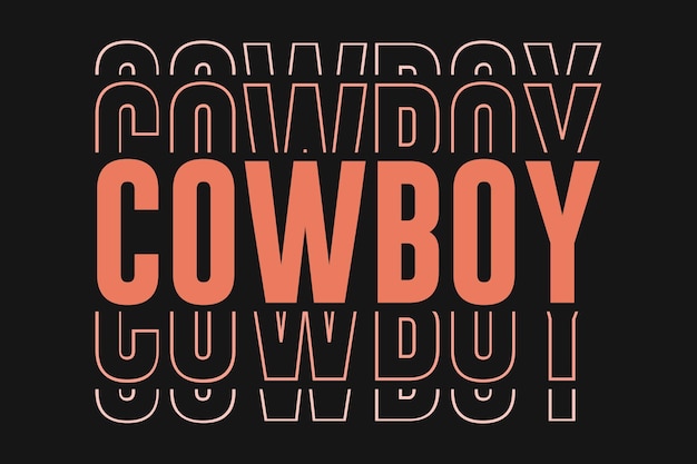 Vector western cowboy cowgirl tshirt design