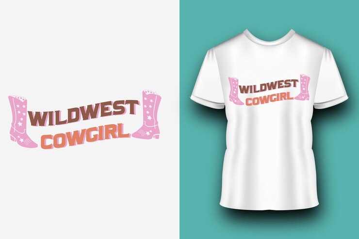 Vector western cowgirl western quote svg design