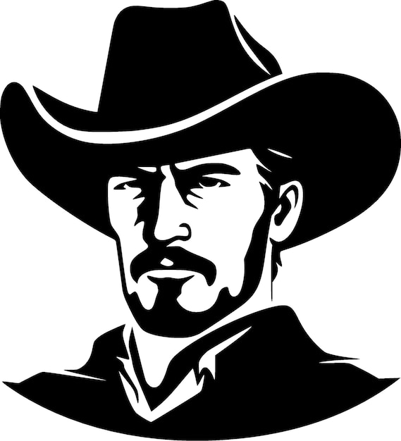 Western High Quality Vector Logo Vector illustration ideal for Tshirt graphic