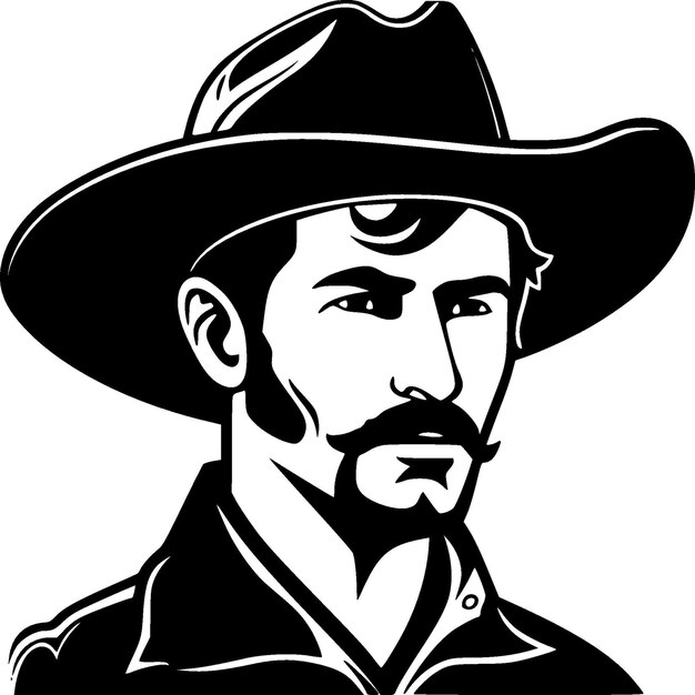 Vector western high quality vector logo vector illustration ideal for tshirt graphic