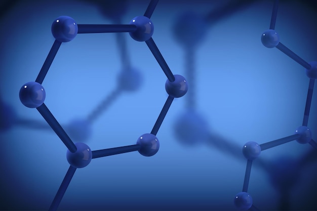 Wetenschappelijke achtergrond met moleculen