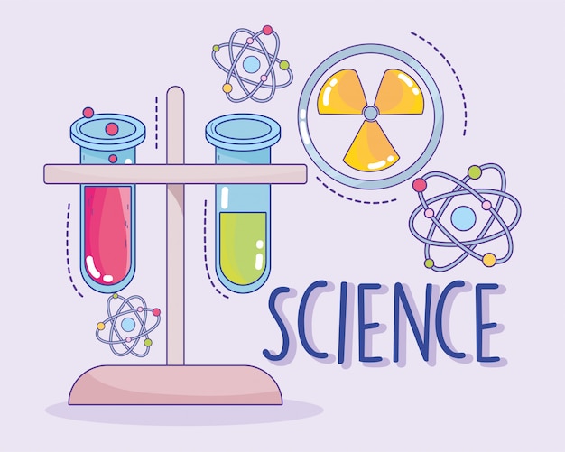 Wetenschappelijke geneeskunde nucleaire chemie schilfers en atoomonderzoekslaboratorium