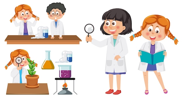 Wetenschapper en student doen scheikunde-experiment