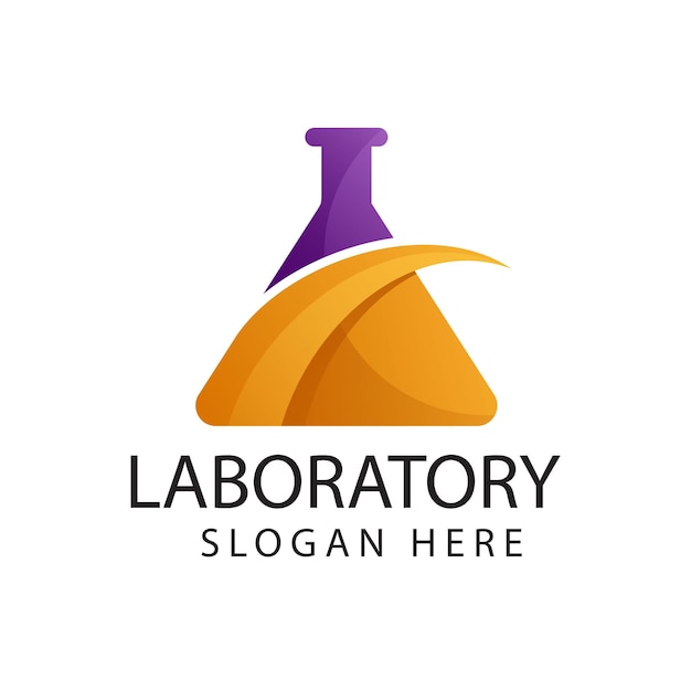 Wetenschapslaboratoriumlogo, Medisch laboratoriumlogo, laboratoriumlogo