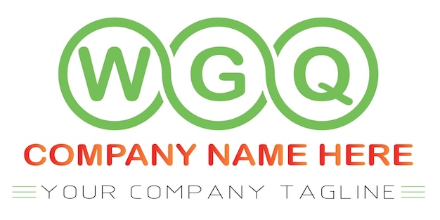 wgq letter logo design