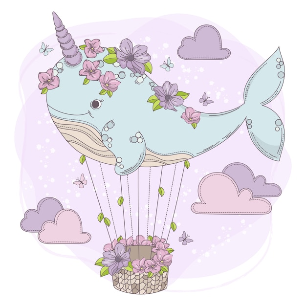 Whale balloon birthday party animal