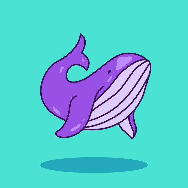 Vector 고래 아이콘 낙서 그림