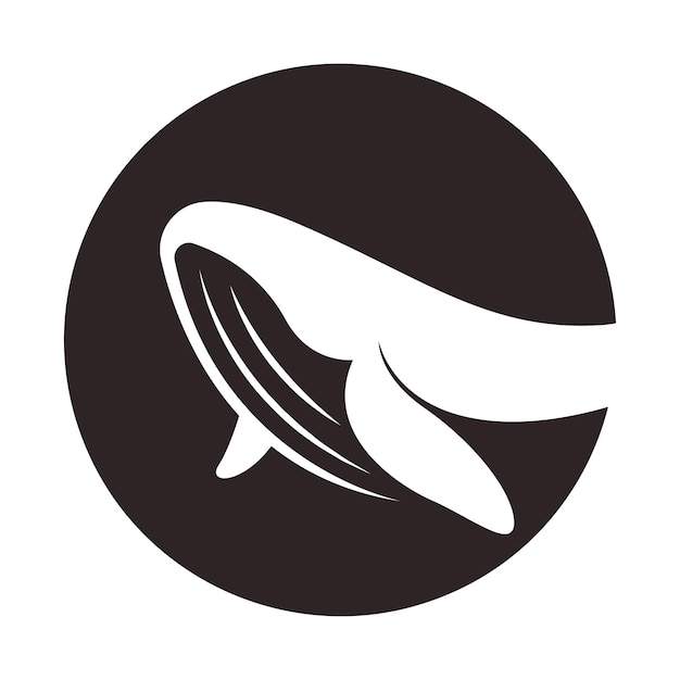Disegno del logo dell'icona della balena