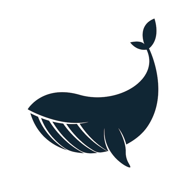 Шаблон логотипа кита