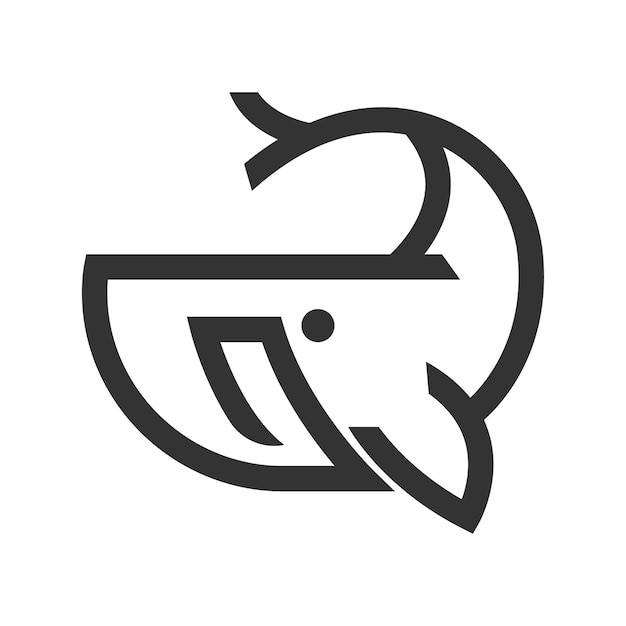 Whale logo icon design