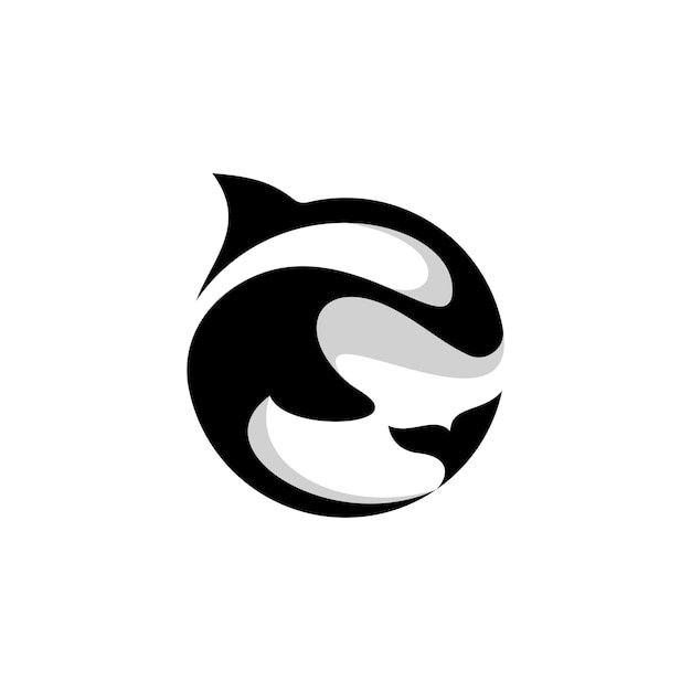 whale logo and vector