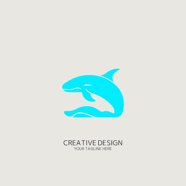 Whale logo vector