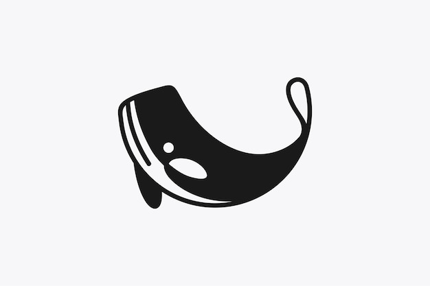 Vettore logo whale