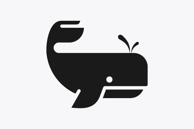 Vettore logo whale