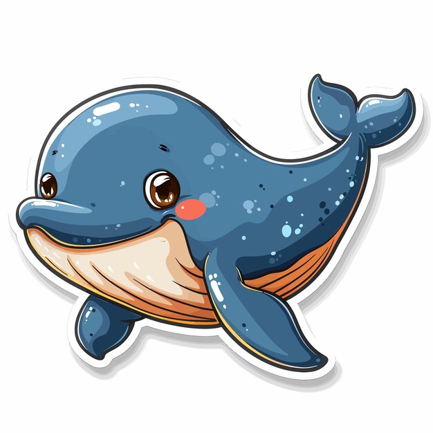 Vector whale vector cute