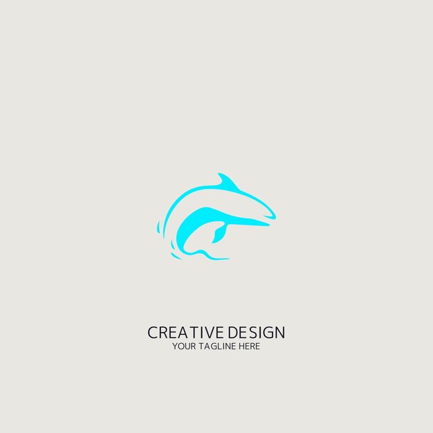 Whale vector logo