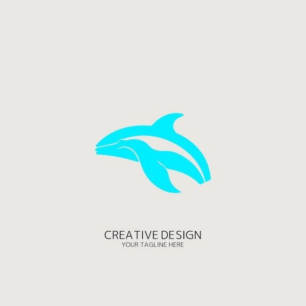 Whale vector logo