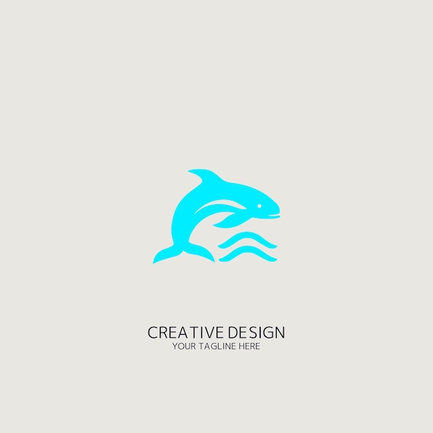 Whale vector logo