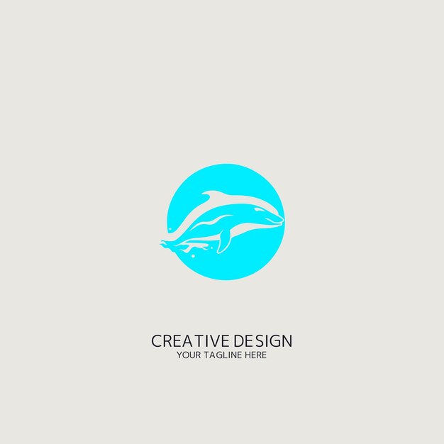 Whale vector logo