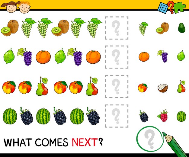 What comes next game cartoon