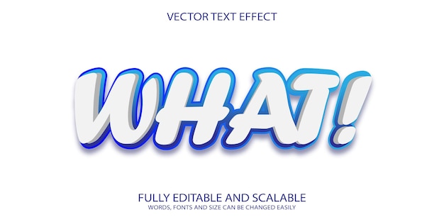 What editable text effect