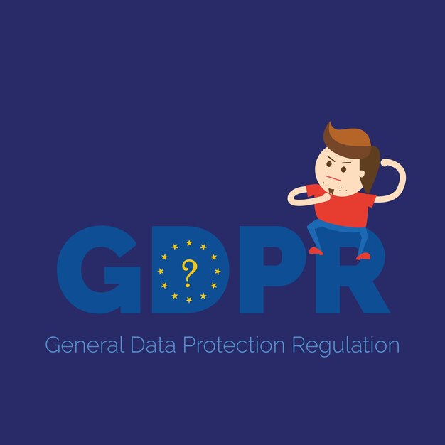 Vector what is gdpr banner illustration