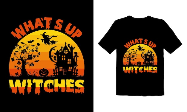 What's Up Heksen Halloween T-shirtontwerp