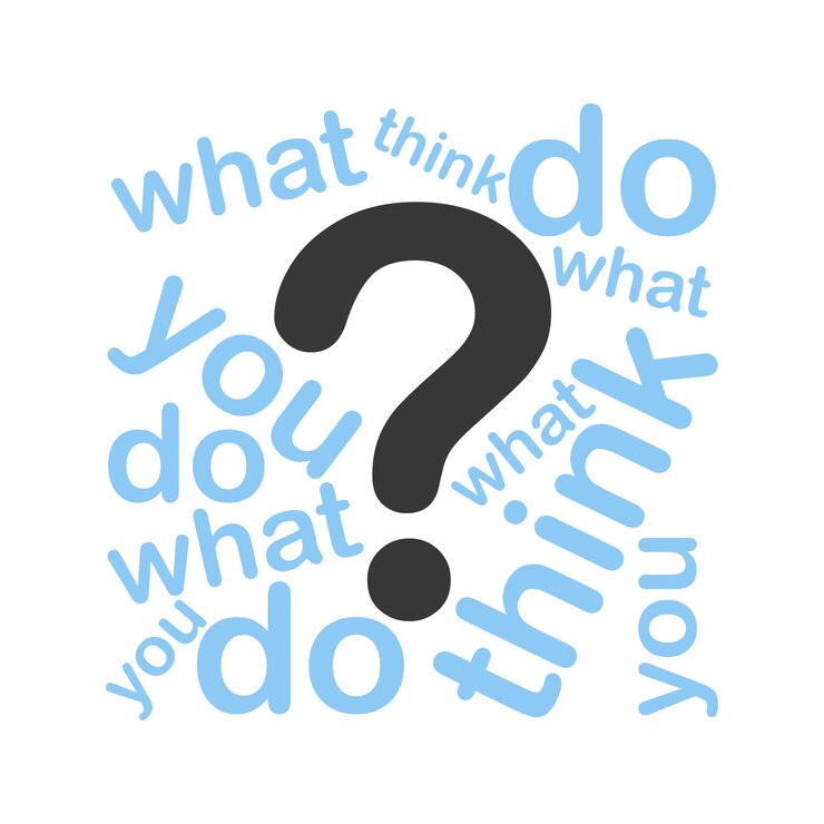 Vector what do you think lettering illustration
