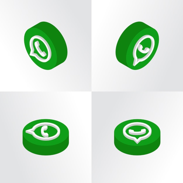 Whatsapp 3d icon