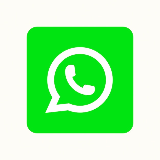 Whatsapp application icon 3d social media