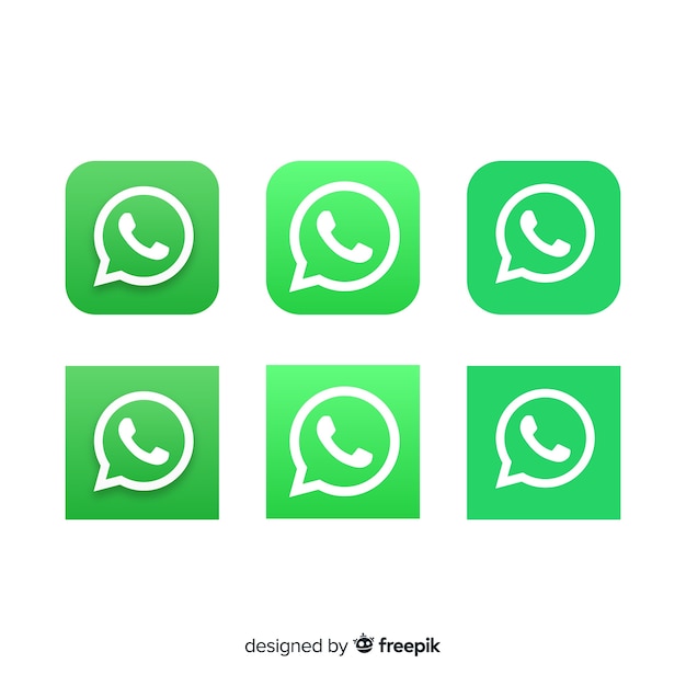 Vector whatsapp icon collection
