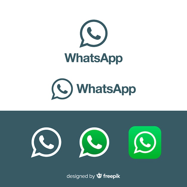 Vector whatsapp icon collection