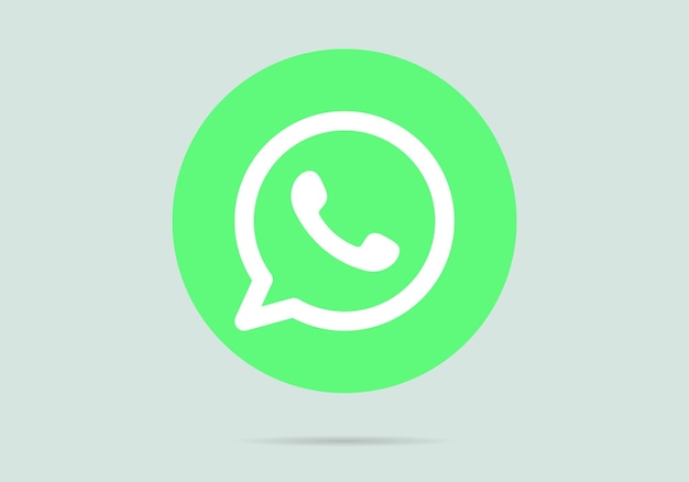 Vector whatsapp logo icon realistic social media logotype whatsapp defirrent buttons on white background