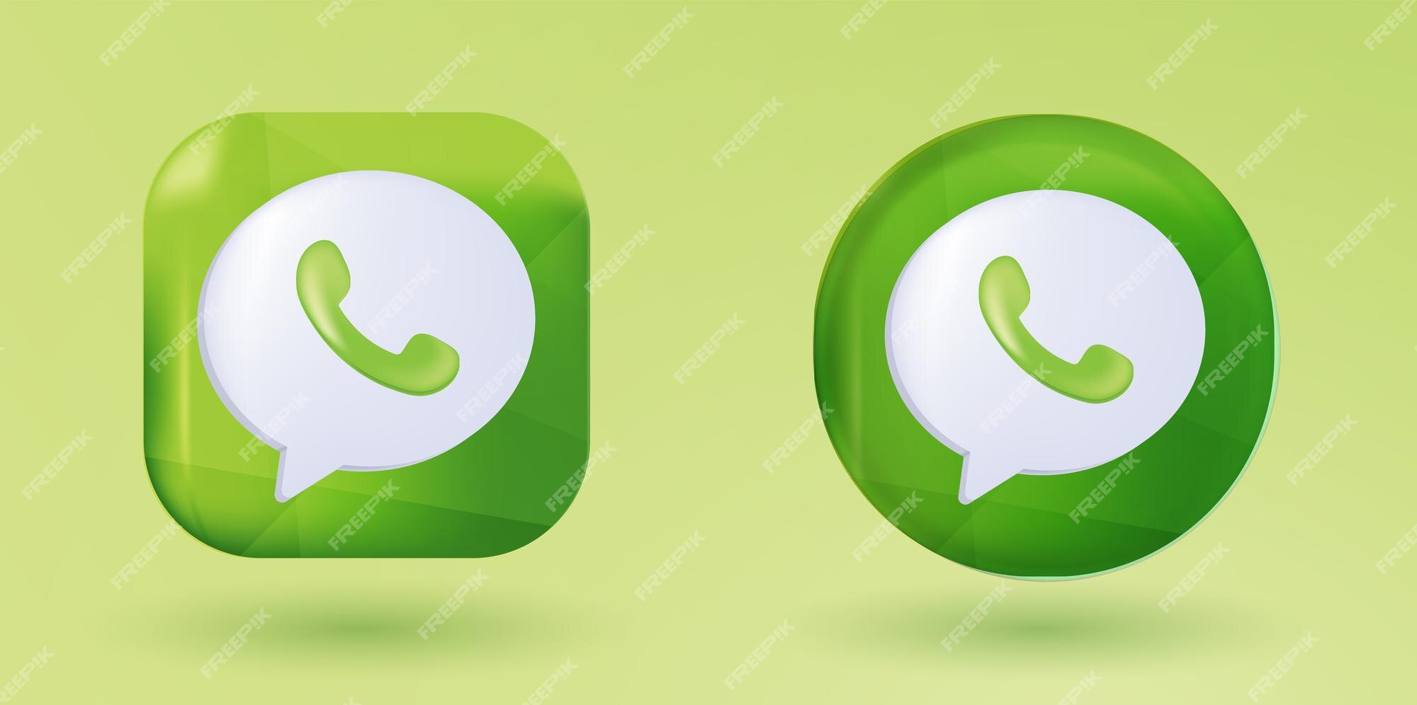 Premium Vector Whatsapp Social Media 3d Icon