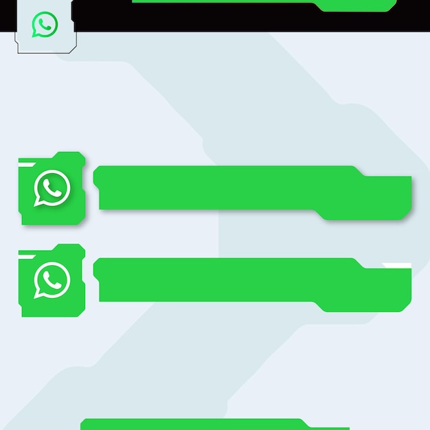 Vector whatsapp social media button icon