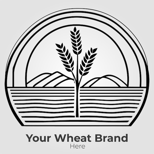 Wheat Agriculture Company Branding for Professional Design