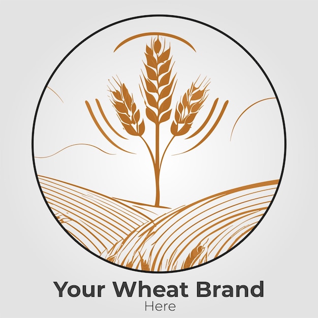 Wheat Agriculture Company Branding for Professional Design