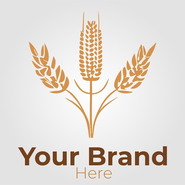 Branding della società agricola di grano per il design professionale