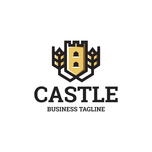 wheat castle logo vector