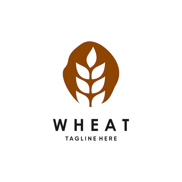 Vector wheat design element vector icon with creative unique concept idea